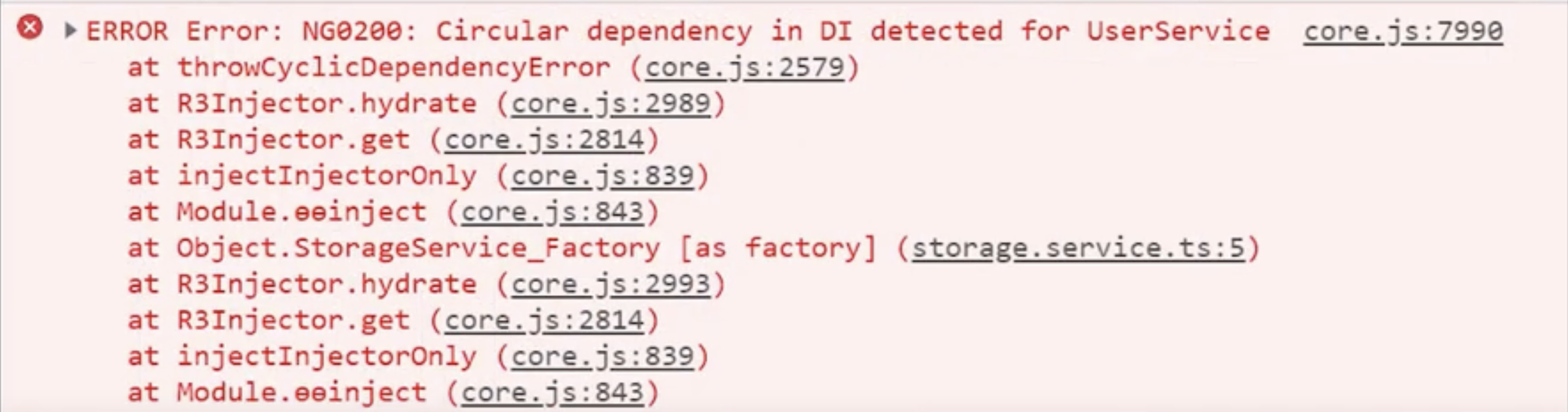 &ldquo;Circular Dependency Error&rdquo;